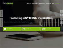 Tablet Screenshot of besure.com